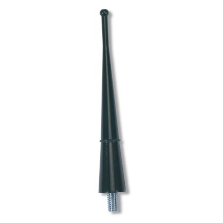 ANTENNA RADIO AUTO CORTA UNIVERSALE ALLUMINIO 9cm ARGENTO